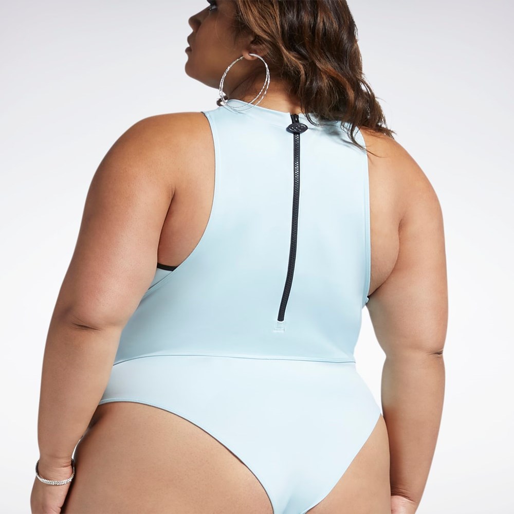 Reebok Cardi B Body Layer (Plus Size) Modre | NRUHW0218