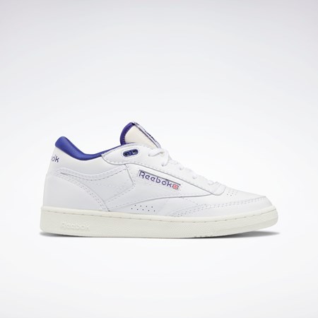 Reebok Club C Stredne II Vintage Shoes Biele Nachový | TLQWM3490