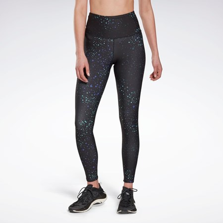 Reebok Lux 2.0 Multi-Colored Speckle Leggings Čierne | GWBRM7431
